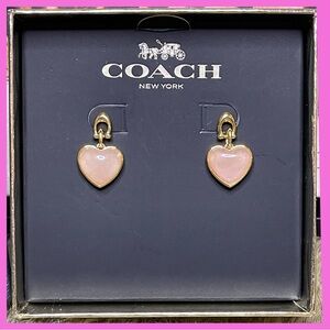 SALE!!!Coach Heart dangling earrings